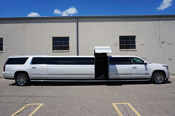 White limousine exterior