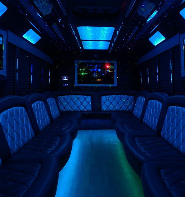 Mercedes Sprinter limousine interior